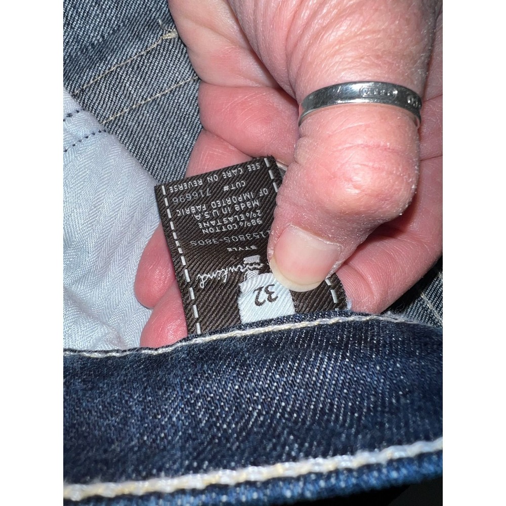 7 For All Mankind Dojo Jeans Women's Dark Wash Wide Leg 32x33 - Picture 9 of 13
